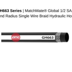 GH663 Series | MatchMate® Global 1/2 SAE Bend Radius Single Wire Braid Hydraulic Hose